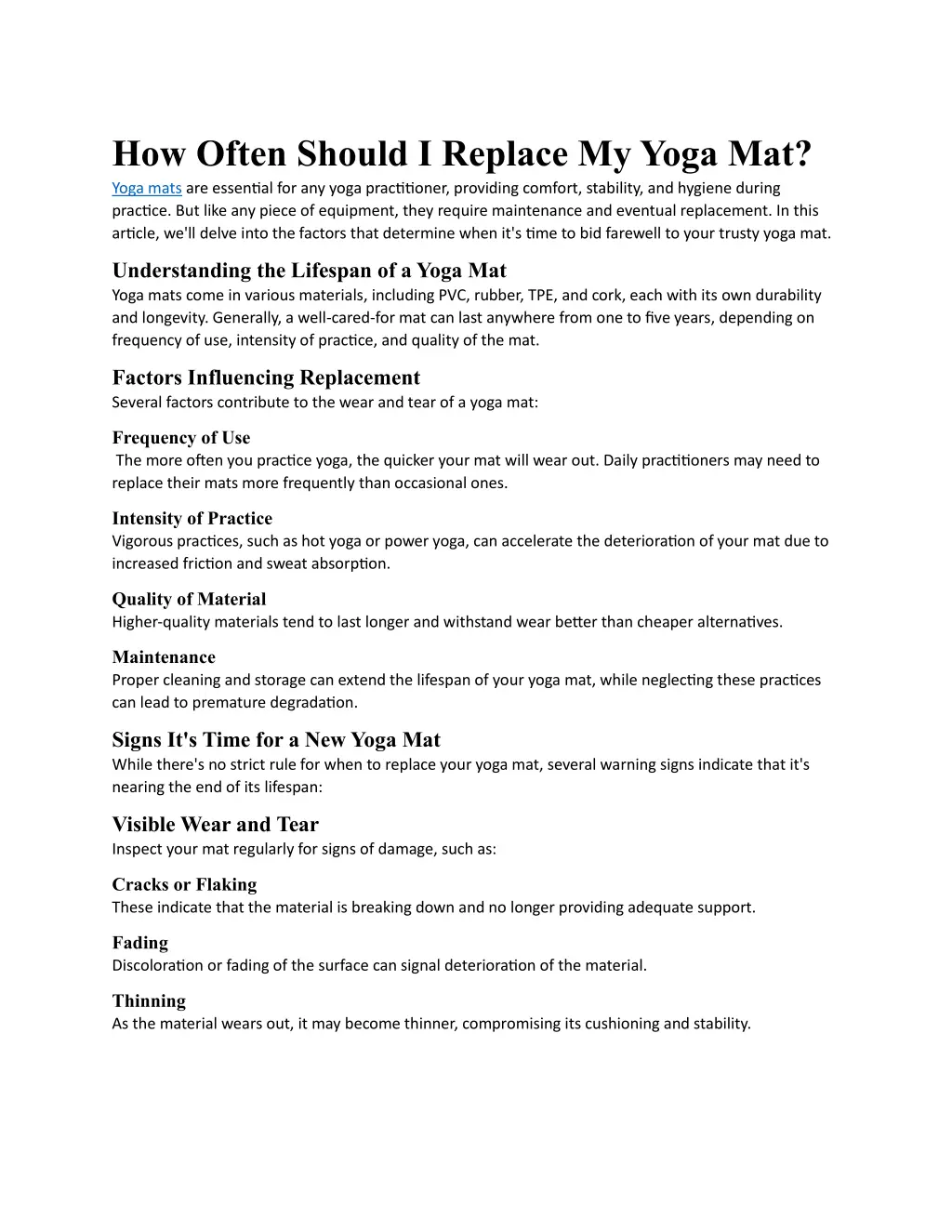 how often should i replace my yoga mat yoga mats n.