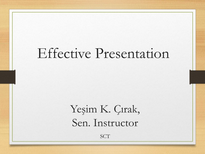 Effective Presentation Strategies for Engaging Presenters