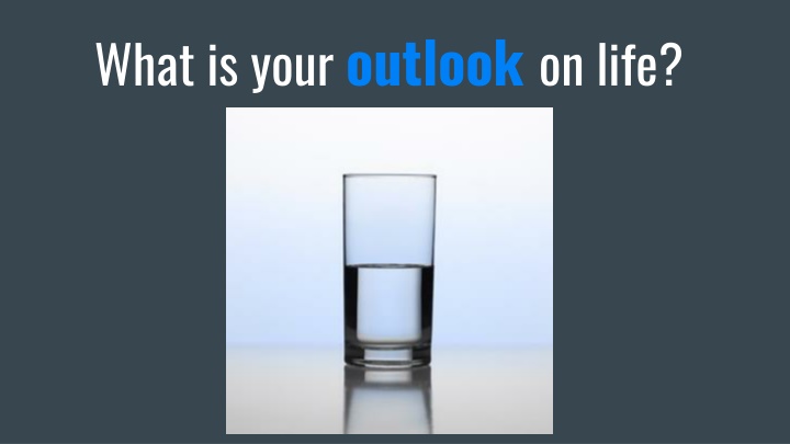 The Balance of Optimism and Pessimism in Life