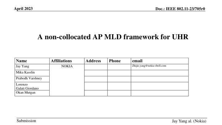 Improving Latency Performance for Mobile Clients Using Non-Collocated AP MLD Framework