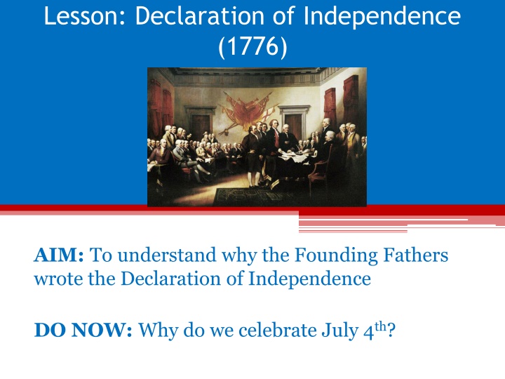 The Declaration of Independence and Colonial Perspectives