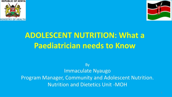Essential Nutrition Guidelines for Adolescents: What Pediatricians Should Know