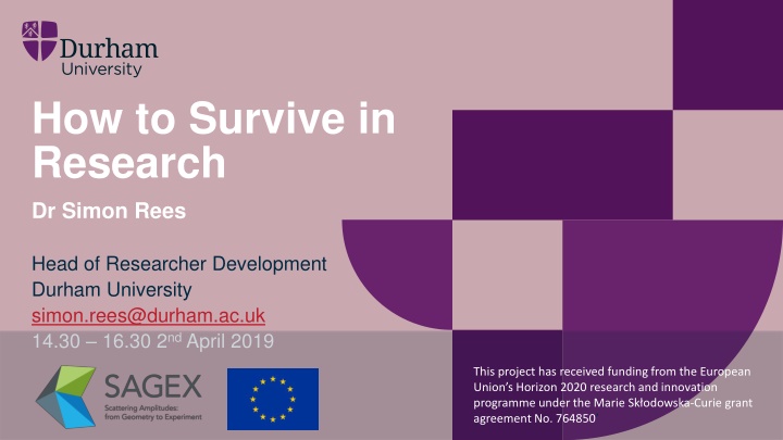 Surviving and Thriving in Research: Insights from Dr. Simon Rees