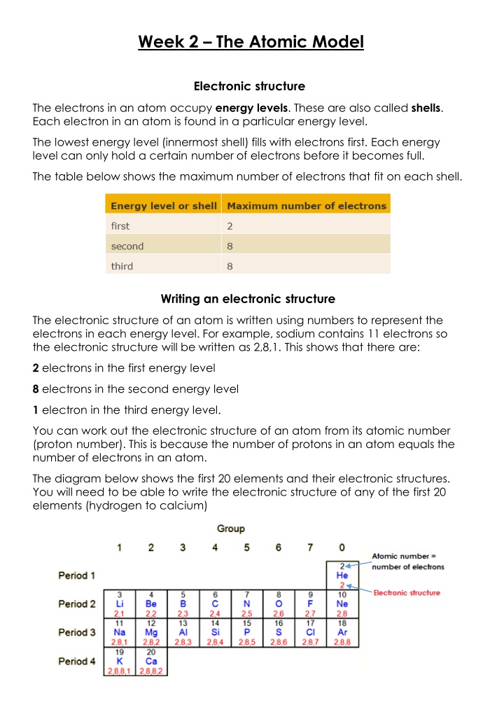 Atomic Structure: Electrons, Energy Levels, and Historical Models