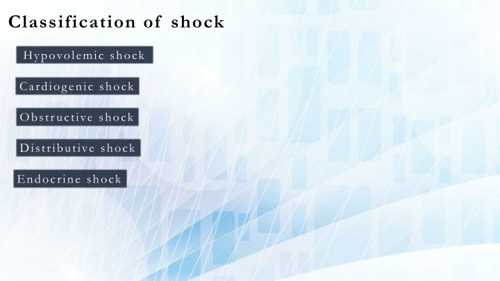 Overview of Shock Classifications and Causes