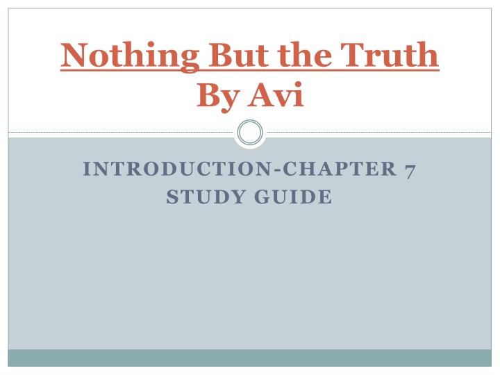Study Guide for 