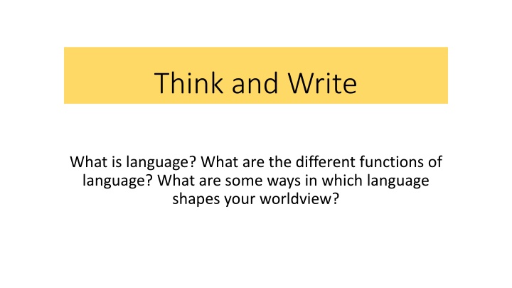 The Power of Language: Influence and Perception