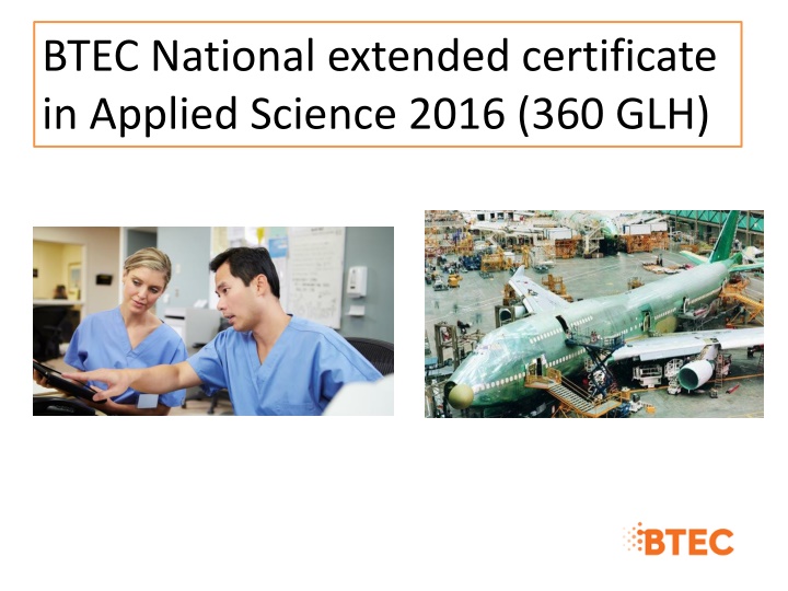 Career Paths with BTEC Applied Science
