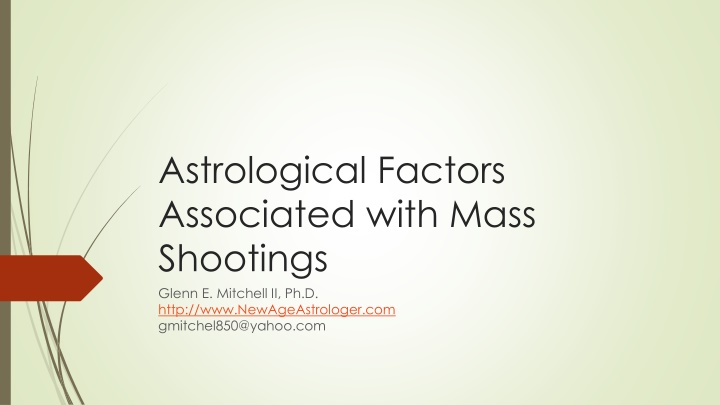 Astrological Factors in Mass Shootings: Exploring Statistical Significance