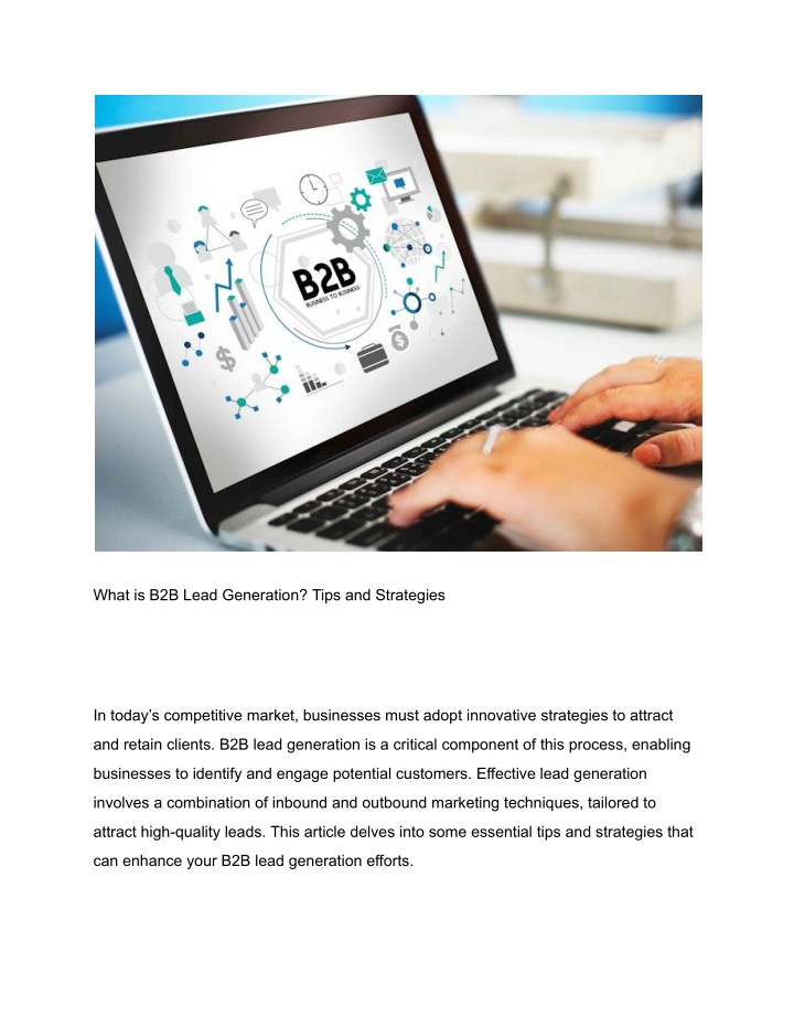 what is b2b lead generation tips and strategies n.w
