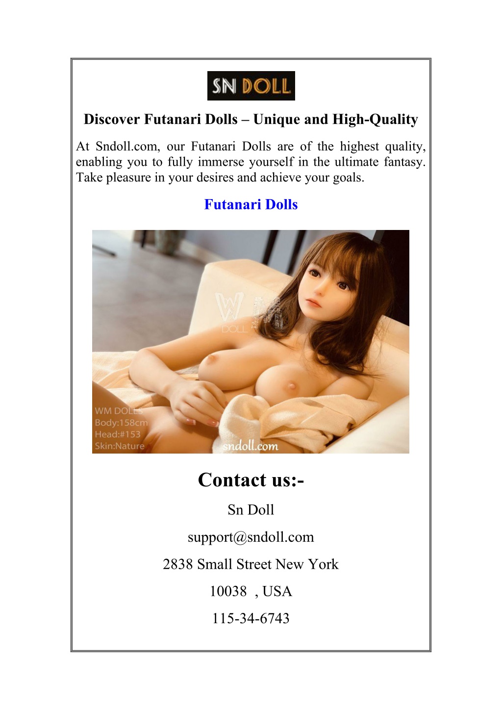 discover futanari dolls unique and high quality l.w