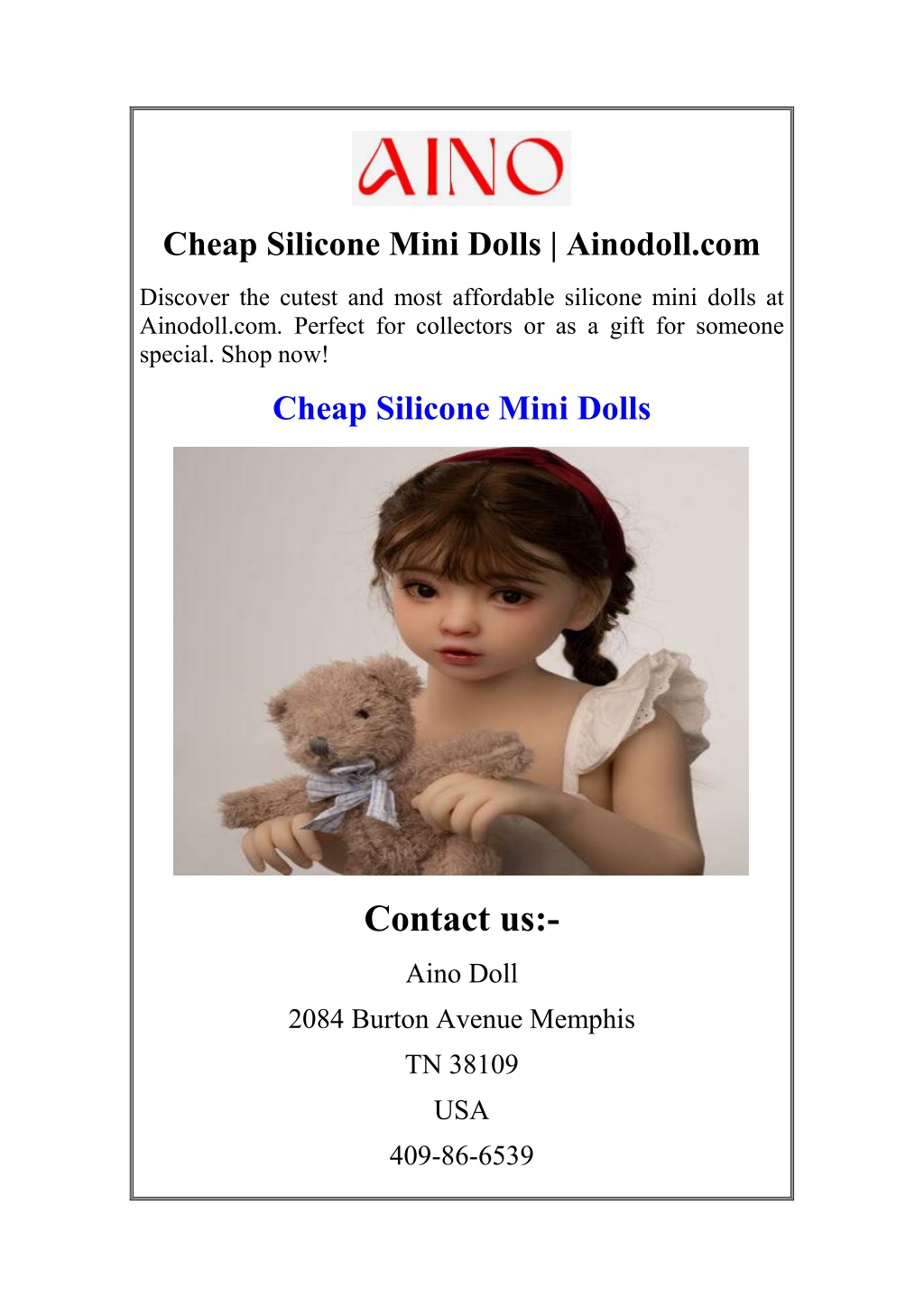 cheap silicone mini dolls ainodoll com l.w