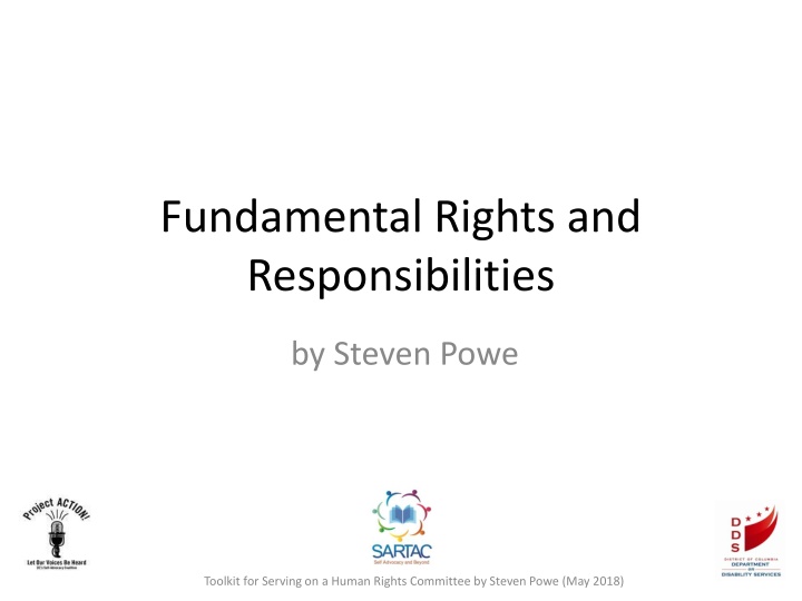 Your Fundamental Rights and Responsibilities for Self-Advocacy