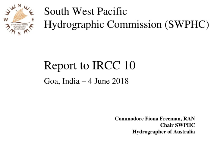 South West Pacific Hydrographic Commission Report 2018