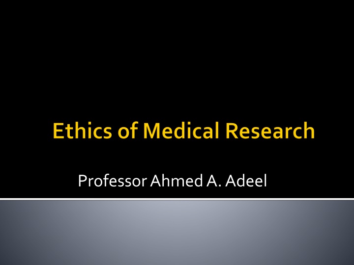 Ethics in Medical Research: Balancing Patient Care and Knowledge Generation