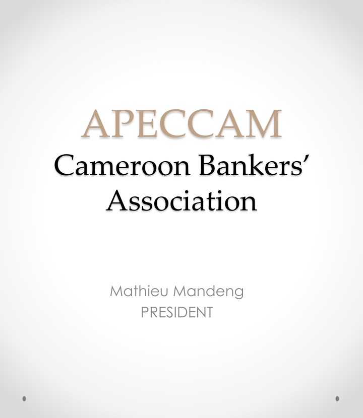Overview of Banking Landscape in Cameroon