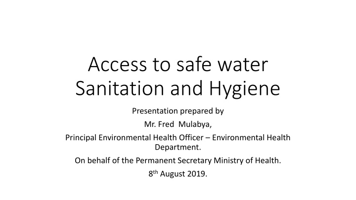 Uganda's Sanitation and Hygiene Situation: Challenges and Progress