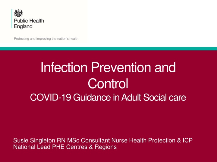 Adult Social Care Guidance on COVID-19 Prevention and Control