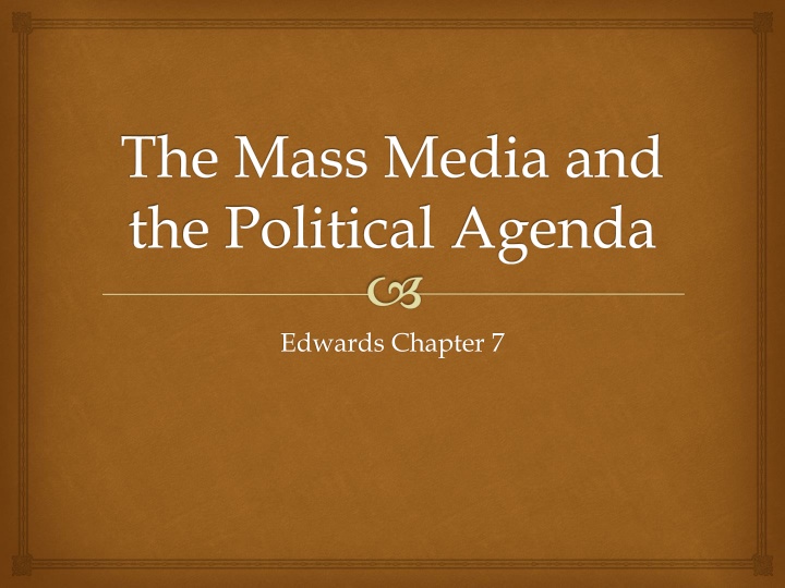 Evolution of Media Influence on Politics