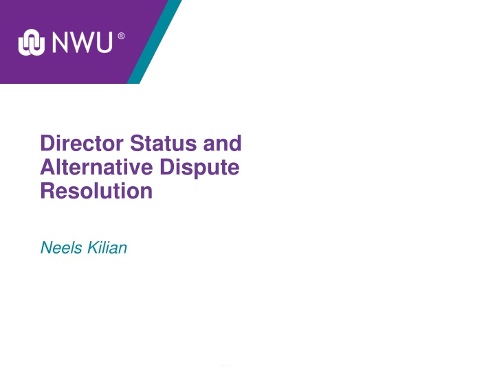 Director Status and Alternative Dispute Resolution in Company Law