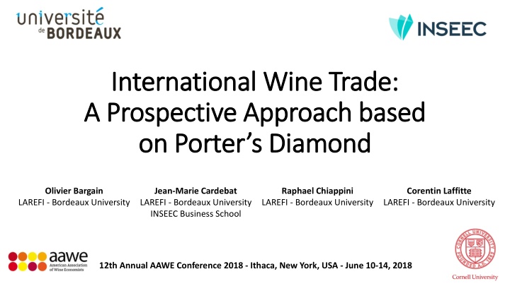 International Wine Trade: Prospective Insights Based on Porter's Diamond