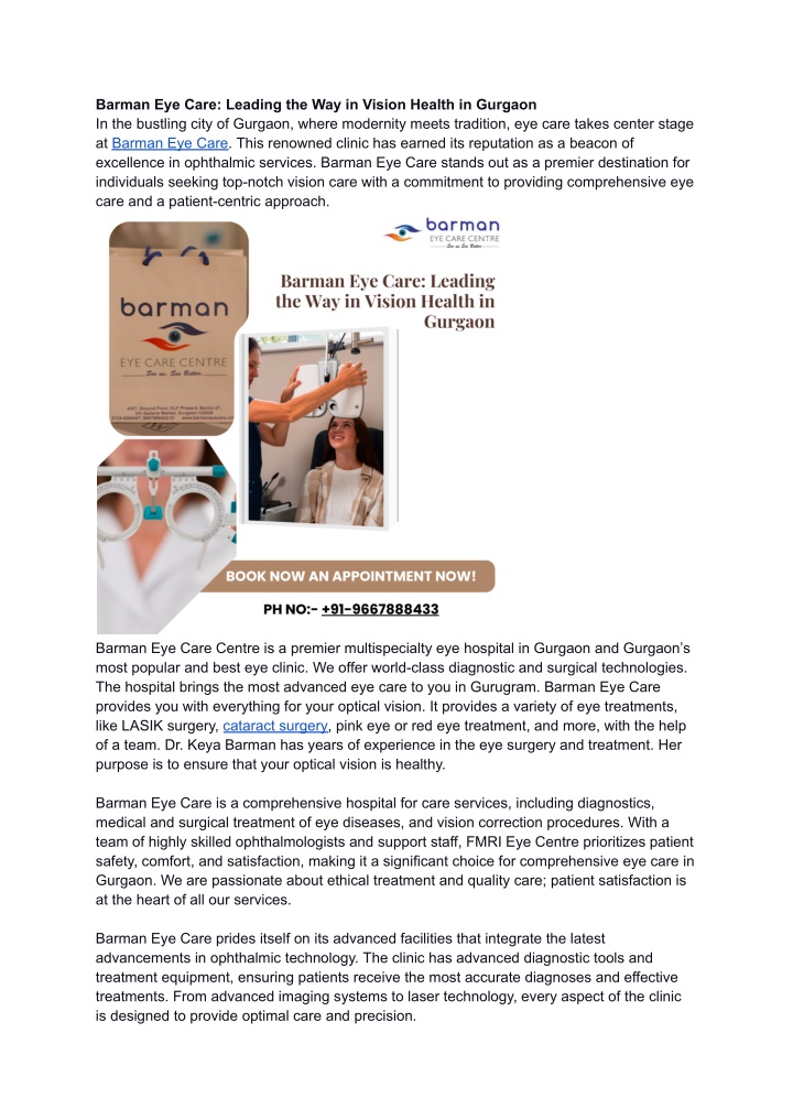 barman eye care leading the way in vision health n.w