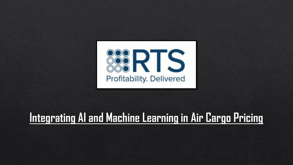 integrating ai and machine learning in air cargo l.w