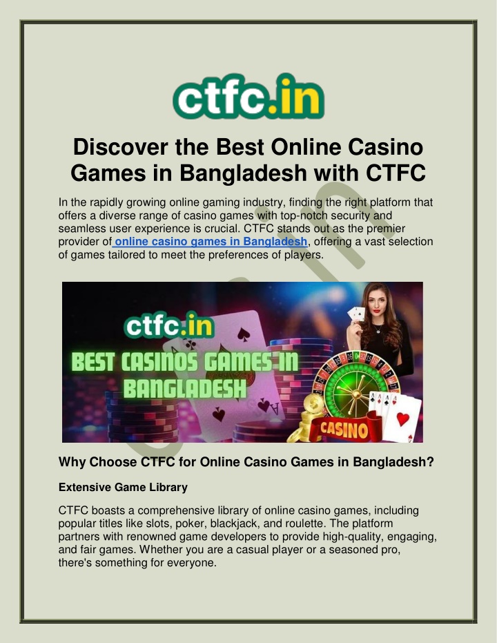 discover the best online casino games n.w