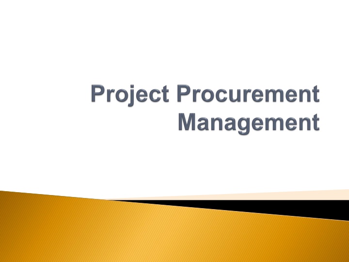 Procurement in Project Management