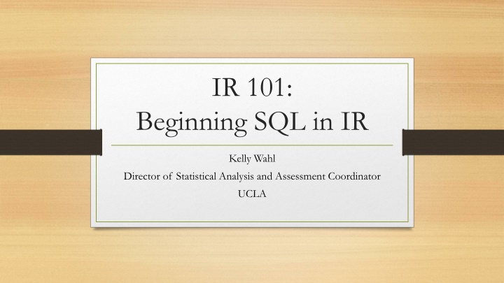 Introduction to SQL: Learn the Basics and Beyond
