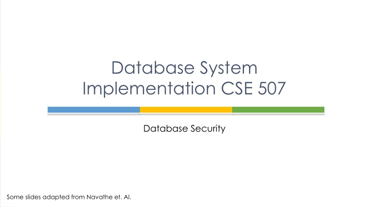 Database Security Measures and Controls