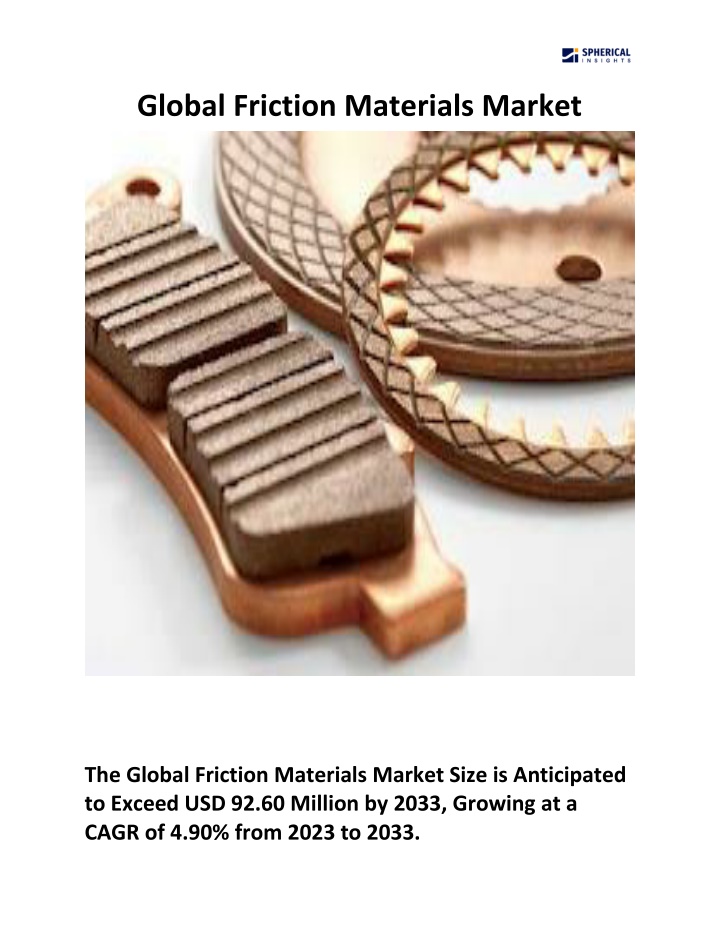 global friction materials market n.w