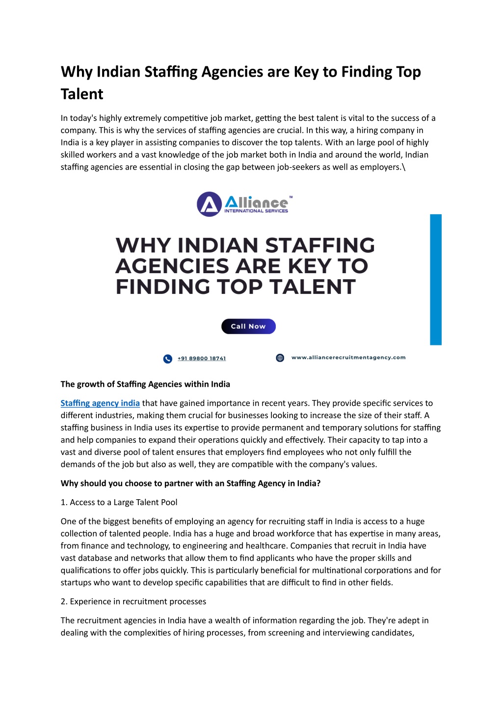 why indian staffing agencies are key to finding l.w