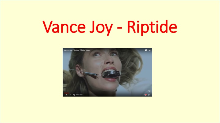 Analysis of Vance Joy's 