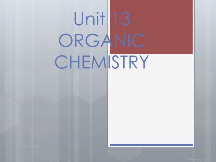 Organic Chemistry Fundamentals