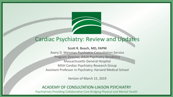The Intersection of Cardiology and Psychiatry: Review and Updates