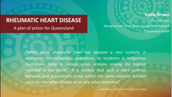 Addressing Rheumatic Heart Disease Disparities in Indigenous Australians