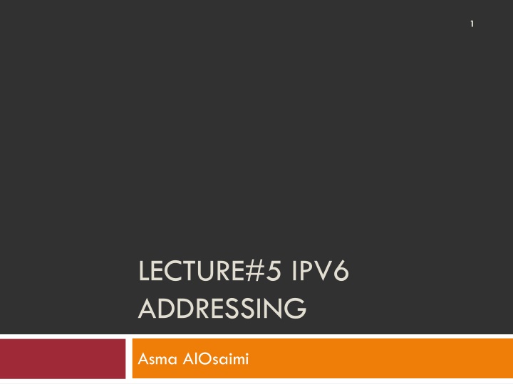 IPv6 Addressing and Migration Techniques