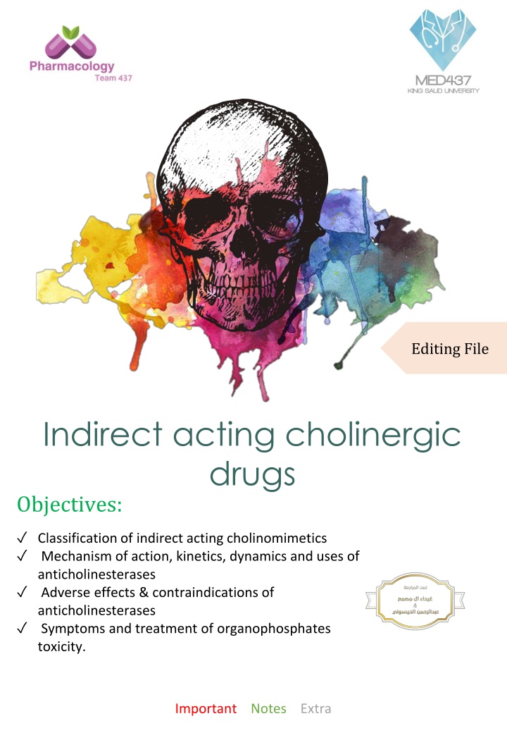 Indirect Acting Cholinergic Drugs: Mechanism, Classification, and Clinical Applications