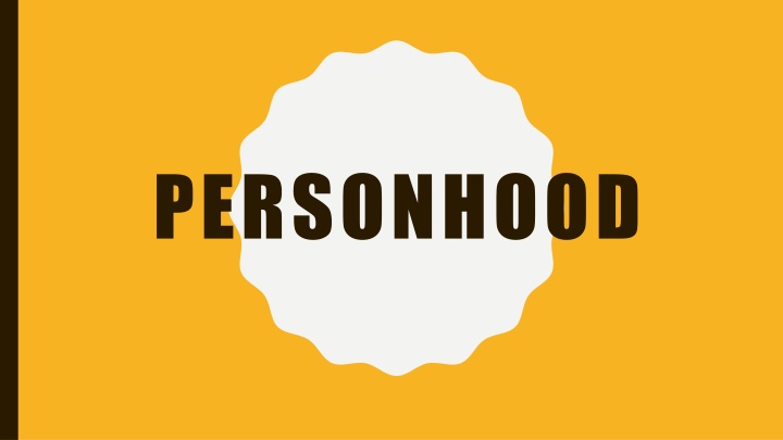 Personhood: Philosophical Perspectives on Moral Consideration