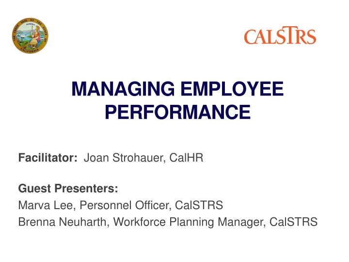 Managing Employee Performance Workshop