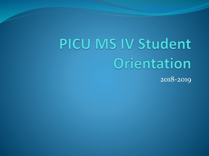 Pediatric Intensive Care Unit (PICU) Student Rotation Guidelines