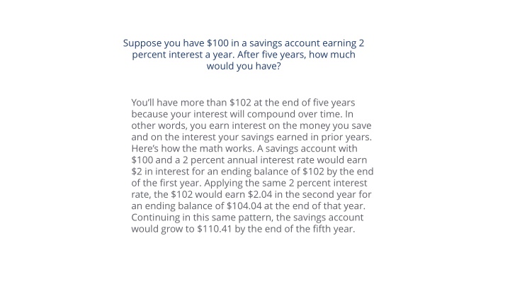 Financial Concepts: Savings, Inflation, Bond Prices, Mortgages, and Investments
