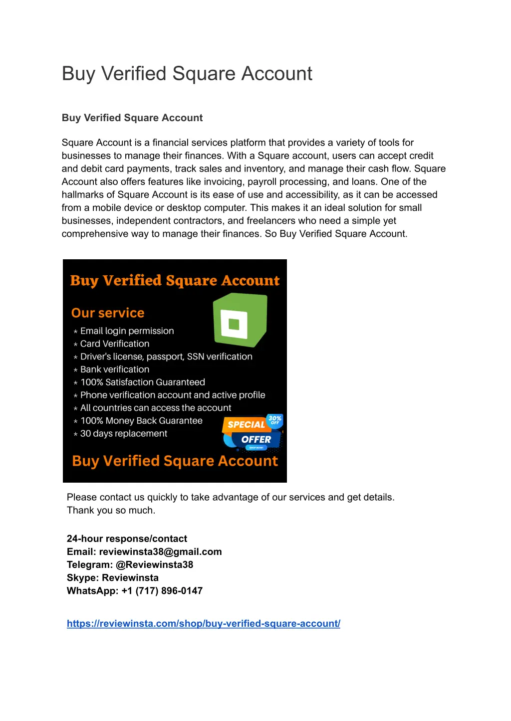 buy verified square account n.