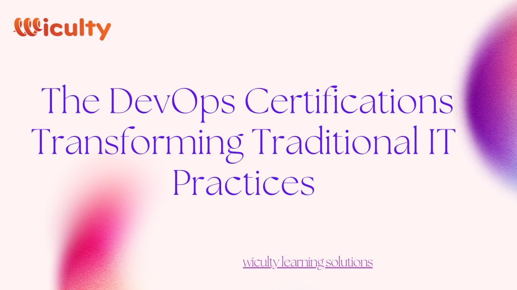 the devops certifications transforming l.w