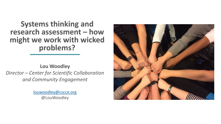 Wicked Problems and Systems Thinking