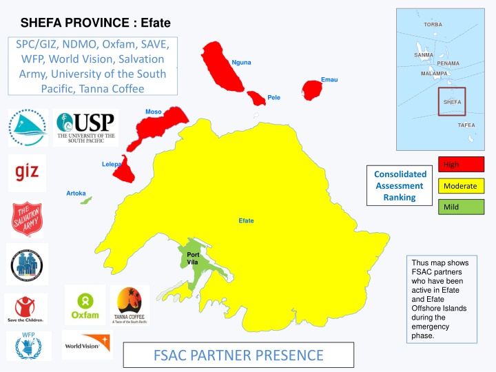 Emergency Response Partners in Vanuatu Provinces