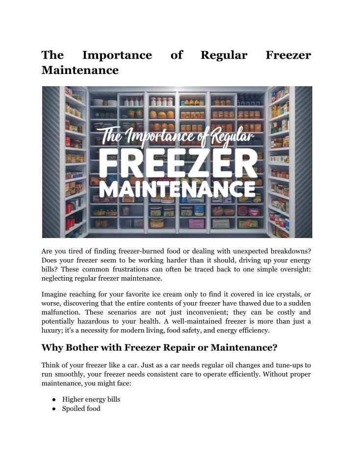 the maintenance n.w