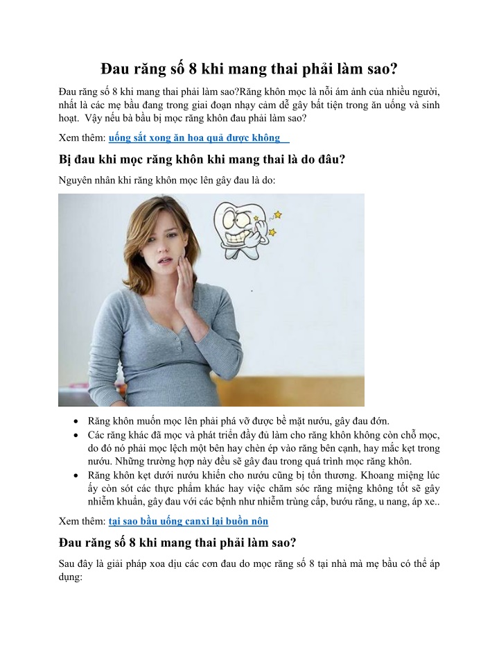 au r ng s 8 khi mang thai ph i l m sao n.w