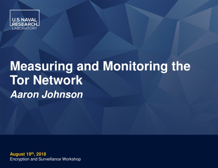 Measuring and Monitoring the Tor Network: Privacy Risks and Transparency Challenges